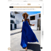 51576 5 modre leskle elegantni saty austere