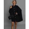 Černá oversize dlouhá elegantní košile KAMILIS (Veľkosť ONESIZE)