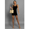 Čierne krátke mini šaty KOMLOT