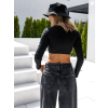 Sportovní top Wavy - black (Veľkosť One size)