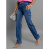 Tmavé mom jeans džíny PUHALA (Veľkosť L)