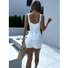Biele krátke mini šaty KOMLOT