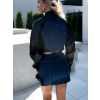 Džínový stylový komplet ZDARIN se sukní (Veľkosť L)