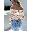 Béžové květinové body LIBAROT (Veľkosť ONESIZE)