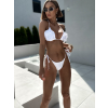 Bílé dvojdílné plavky bikiny KADELON na zavazování (Veľkosť M/L)