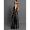 Čierne dlhé variabilné spoločenské šaty CUPAUCA
