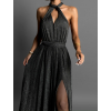 Čierne dlhé variabilné spoločenské šaty CUPAUCA
