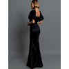 Čierne spoločenské dlhé šaty GLAMYT