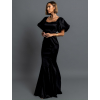 Čierne spoločenské dlhé šaty GLAMYT