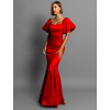 Červené spoločenské dlhé šaty GLAMYT na ples