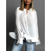 Biela blúzka PATRYK s volánikmi