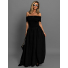 Čierne dlhé elegantné šaty DURIAN