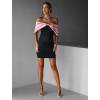 Čierne mini šaty ANABELL s mašľou