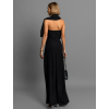 Čierne variabilné dlhé šaty HAARLEN