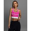 Růžový stylový crop top CALESTEN (Veľkosť ONESIZE)