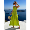 Zelené elegantné dlhé šaty FLOAT