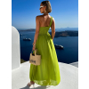 Zelené elegantné dlhé šaty FLOAT