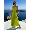 Zelené elegantné dlhé šaty FLOAT