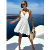 Biele áčkové letné šaty KORNELIT