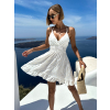 Biele áčkové letné šaty KORNELIT