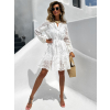 Biele košeľové boho šaty KLEOFAS 100% bavlna