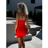 Červené krátke šaty AKRAM