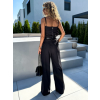 Čierny nohavicový kostým s topom JORIK