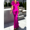 105699 fuchsiove dlouhe elegantni saty invance s vystrihem do v
