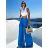 Modré široké extra wide leg kalhoty VATIKA (Veľkosť ONESIZE)