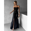 Čierne dlhé korzetové spoločenské šaty ALITAN