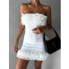 Biele krátke mini šaty PALEGI