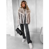 Béžový krátky faux fur kožušinový kabátik NIKALO