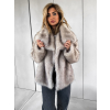 Béžový krátky faux fur kožušinový kabátik NIKALO