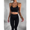 Čierny športový set legíny a top SANGHO