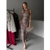 Leopardí elegantní šaty KASHA (Veľkosť ONESIZE)