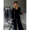 Čierne elegantné sako JAELA s gombíkmi