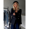 Čierne elegantné sako JAELA s gombíkmi