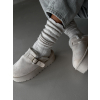 Krémové boty BUCKLE s vysokou podrážkou (Veľkosť 36)