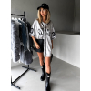 Stříbrný baseball dres košile JENOFA (Veľkosť ONESIZE)