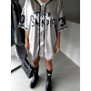 Stříbrný baseball dres košile JENOFA (Veľkosť ONESIZE)
