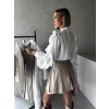Bílá elegantní volánková košile HAFIE (Veľkosť M/L)