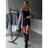 Šedý dlouhý svetrový cardigan MARYNA (Veľkosť ONESIZE)