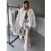 110149 3 kremovy kratky faux fur kozesinovy kabatek evita