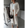 Krémový dlouhý cardigan ELIGIE (Veľkosť L/XL)