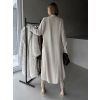 Krémový dlouhý cardigan ELIGIE (Veľkosť L/XL)