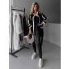 Černý svetrový cardigan MARFA s páskem (Veľkosť ONESIZE)