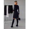 Čierne áčkové svetrové šaty JARICA