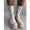 Krémové členkové boots topánky STRONGIES