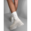 Krémové kotníkové boots boty STRONGIES (Veľkosť 36)