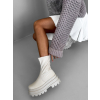 Krémové kotníkové boots boty STRONGIES (Veľkosť 36)